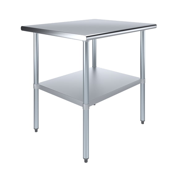 30" x 36" Stainless Steel Work Table with Undershelf Food Prep NSF Utility Work Station