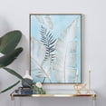 thumbnail image 1 of 30" x 40" Handmade Tropical Leaf Framed Wall Art with Gold Frame, by DecMode, 1 of 5