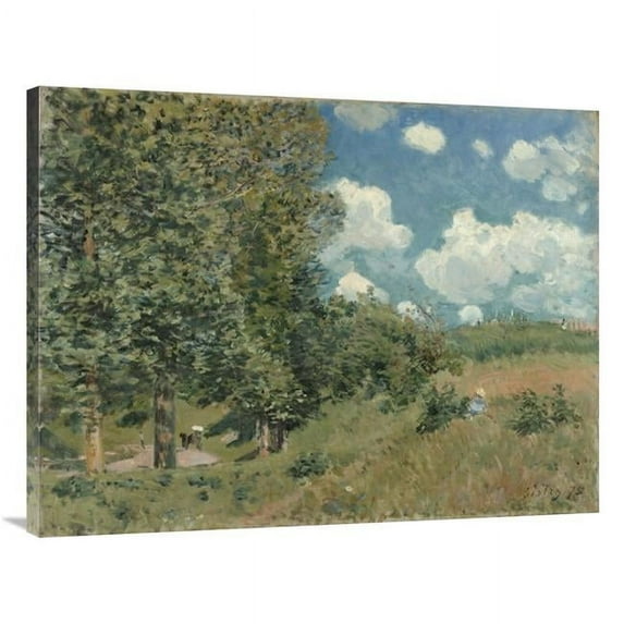 30 x 40 in. The Road From Versailles to Saint-Germain Art Print - Alfred Sisley