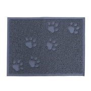 30 x 40cm Pet Puppy Dog Cat Litter Mat Claws Pet Small Footprint Foot Sleeping Pad Placemat Cleaning Carpet (Gray)