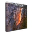 thumbnail image 1 of 30" x 45" Horsetail Fall by John Gavrilis - Wall Art Print on Canvas Fabric Gray, 1 of 3