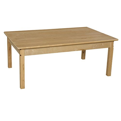 Wood Designs 83422 30" x 48" Rectangle Hardwood Table with 22" Legs, 23" Height, 48" Width, 30" Length