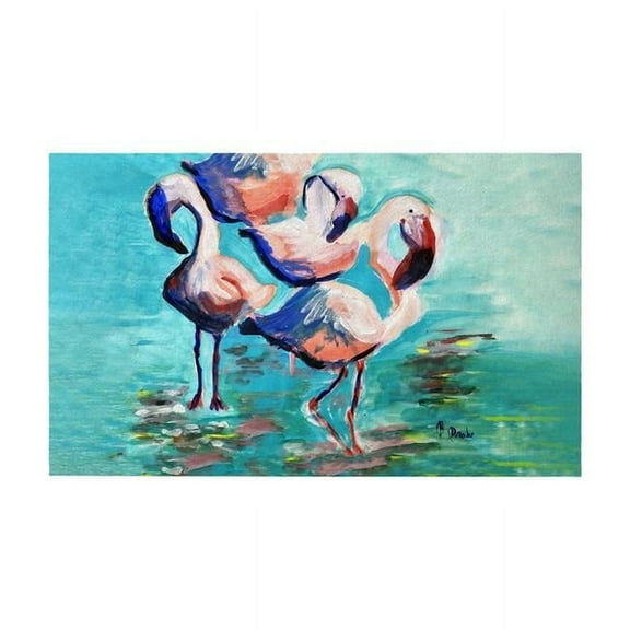 30 x 50 in. Dancing Flamingos Door Mat