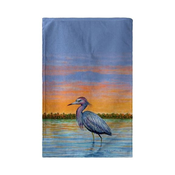 30 x 50 in. Heron & Sunset Beach Towel
