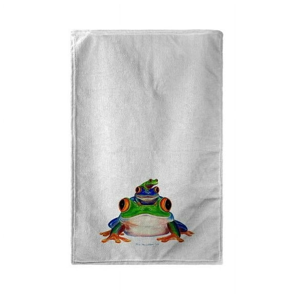 30 x 50 in. Stacked Frogs Beach Towel
