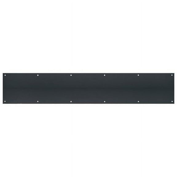 30 x 6 in. Matte Stainless Steel Kickplate, Black