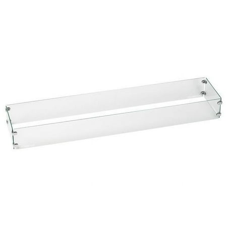 30 x 6 in. Tempered Glass Flame Guard for Linear Drop-In Fire Pit Pan