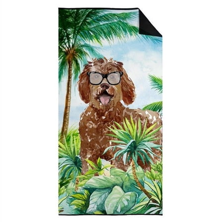30 x 60 in. Labradoodle Premium Beach Towel