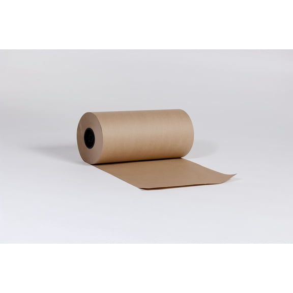 30" x 600' 60# Kraft Paper Roll for Wrapping Boxes, Parts, Layering 100% Recycled Fibers