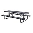 thumbnail image 1 of 30 x 72 in. Expanded Metal Top Picnic Table - Black, 1 of 1