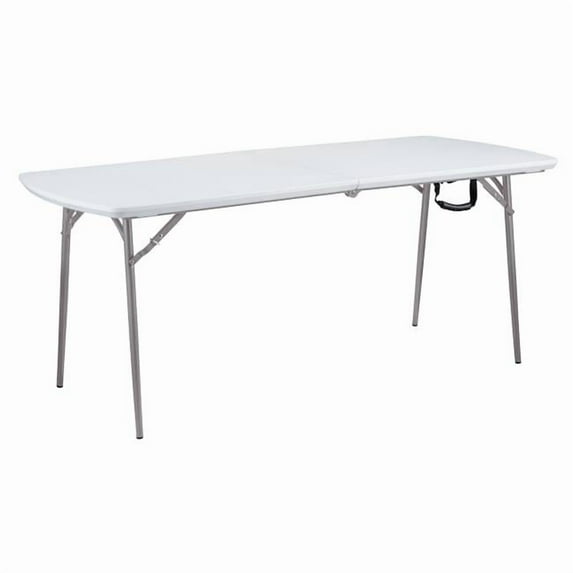 30 x 72 in. Heavy Duty Fold-in-Half Table, Speckled Grey
