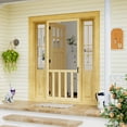thumbnail image 1 of 30" x 80" Screen Door Exterior Door Front Door Pine Wood Paintable Anti Insect Animal Kid Friendly Including Screen Door Handle & Auto Closer Kit, 1 of 9