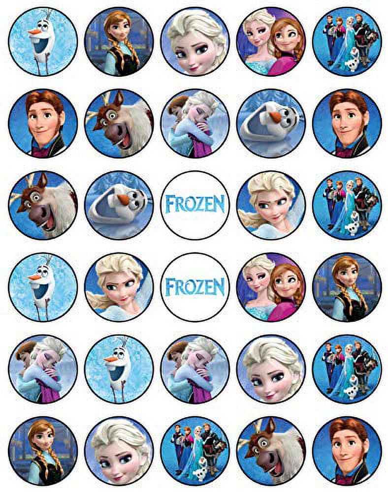 Frozen Themed Anna and Elsa Edible Image Cake Topper, by My Smart Choice