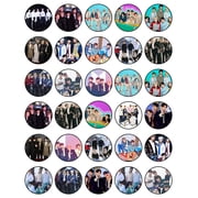 30 x Edible Cupcake Toppers   K-Pop Stars Inspired Collection of Edible Cake Decorations | Uncut Edible on Wafer Sheet