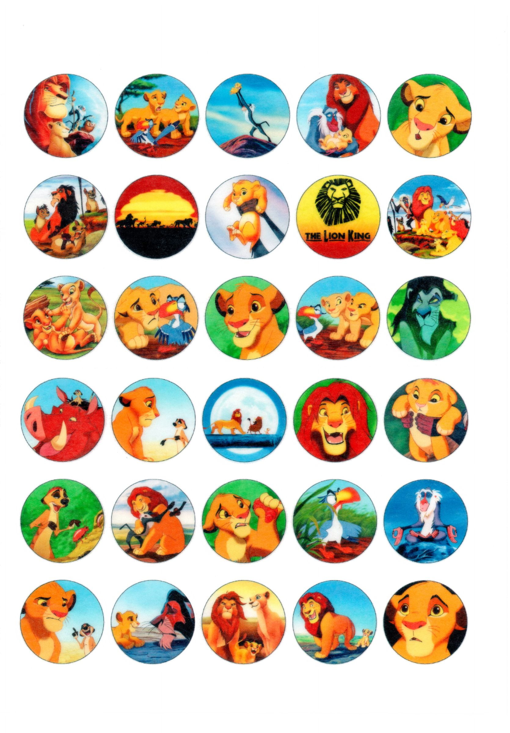 Lion King Baby Shower Cupcake Toppers