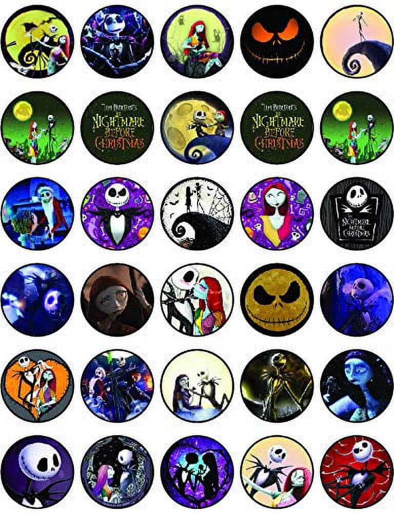 30 x Edible Cupcake Toppers – The Night Before Crismass Themed ...