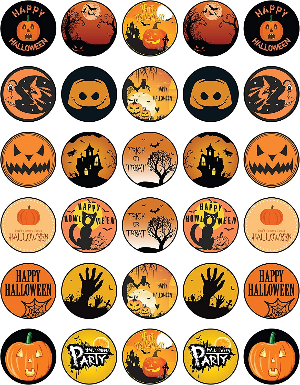 30 X Edible Cupcake Toppers Themed Of Llection Of Edible Cake Derations ...