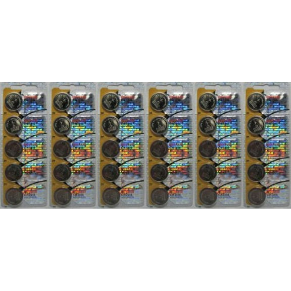 30 x Maxell CR2016 Lithium Battery 3V (5 Batteries Per Pack)