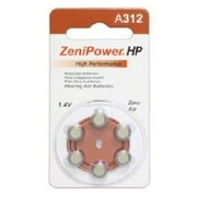 30 x Size 312 ZeniPower Hearing Aid Batteries