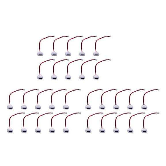 30 x type c female usb connector-White