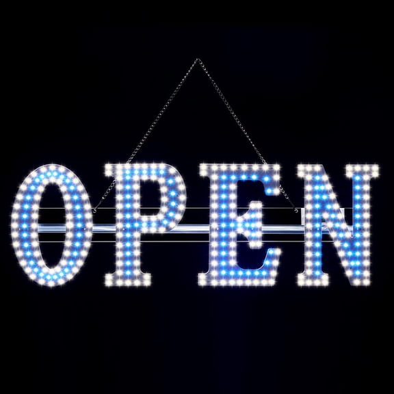 30"x10" LED Open Signs for Business, Ultra Bright Extra Jumbo LED Neon Large Open Sign with Hanging Installation,Open Sign for Stores Bar Hotel Retail Shops Window Salon Restaurant Office