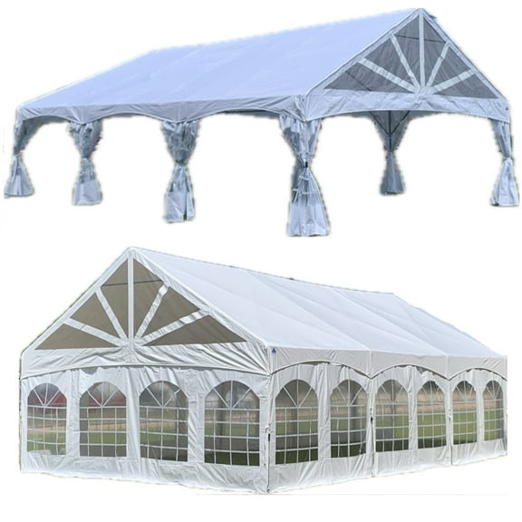 30'x20' PVC Marquee - Party Tent Wedding Canopy Shelter with Clear Ends By DELTA Canopies