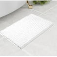 thumbnail image 1 of 30"x20" - White Soft Cozy Plush Chenille Bath Mat Bathroom Rug, 1 of 5
