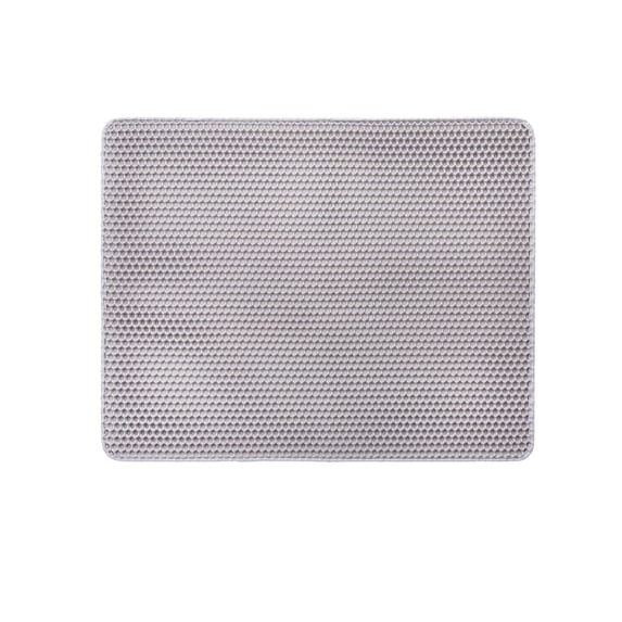 Style Cat Litter Trapping Mat, 30x24 Inches, 2-Layer Honeycomb Design, Non-Slip & Leak-Proof Litter Box Floor Mat