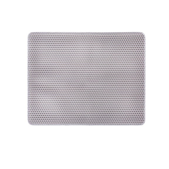 Style Cat Litter Trapping Mat, 30x24 Inches, 2-Layer Honeycomb Design, Non-Slip & Leak-Proof Litter Box Floor Mat