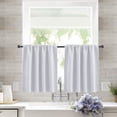 thumbnail image 1 of 30"x24" Half Window Curtain, Rod Pocket Kitchen Curtain, Short Blackout Curtain for Small Window, 1 of 4