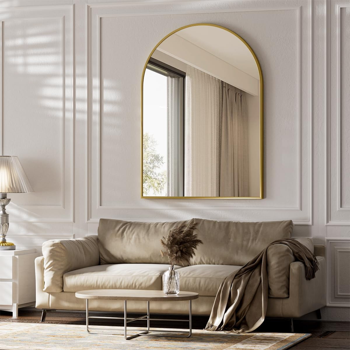 30 quot x40 quot Arch Bathroom Mirror Wall Mounted Vanity Metal Frame Mirror 30 quot x40 quot Arch Bathroom Mirror Wall Mounted Vanity Metal Frame Mirror