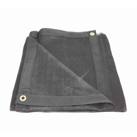 30'x40' Black 70% Shade Mesh Tarp for Outdoor w/ Grommets - 6 Oz Extra Durable Heavy Duty Mesh Tarps for Dump Truck, Rolloff Trucks - Mesh Shade Net Cloth for Sun, Plant, Patio