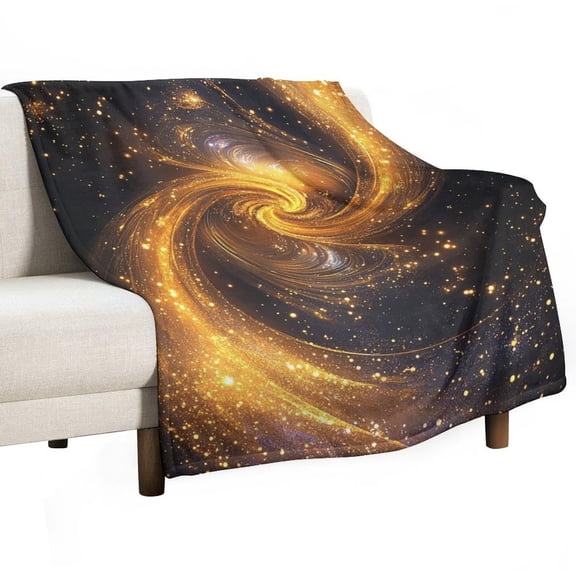 30"x40" Throws, Galaxy Star Sky Universe Blanket Fleece Throw for Bed Sofa Travel and Camping, Super Soft Cozy Fluffy Plush Blanket for All Seasons