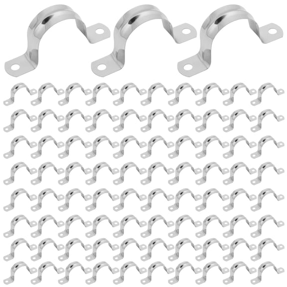 300 1-1/4 Inch Stainless Steel Rigid Pipe S M32 Conduit Clamps U Bracket Mounting With Two Hole Tube Clamp For Industrymercial