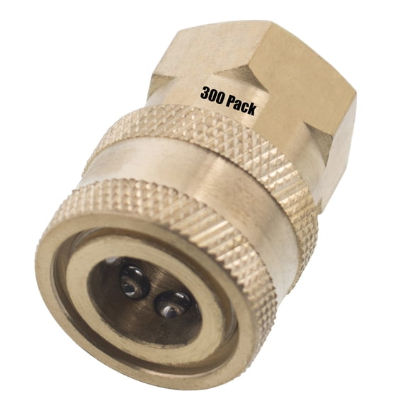 (300) 1/4" FPT Female Brass Socket Quick Connect Coupler Pressure Washer Nozzle