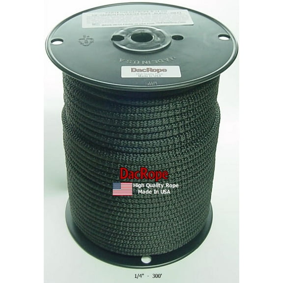 300' - 1/4" Ham Radio Antenna Support Rope - First Quality Polester Rope for, DIPOLE, Long Wire and other Antennas