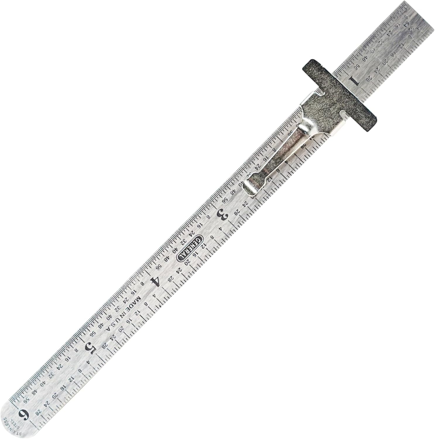 300/1 6-Inch Flex Precision Stainless Steel Ruler, Chrome - Walmart.com