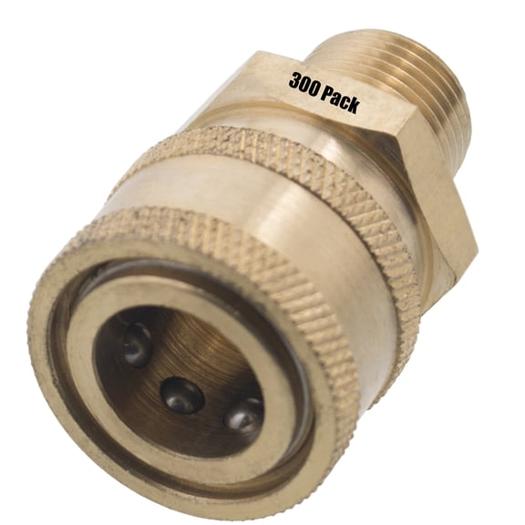 (300) 3/8" MPT Male Brass Socket Quick Connect Coupler Pressure Washer Nozzle