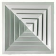 thumbnail image 1 of 300*300mm 450*450mm Square Aluminum Alloy ABS Ceiling Diffuser Grille Air Vent adjustable ceiling diffuser air inlet vent, 1 of 5