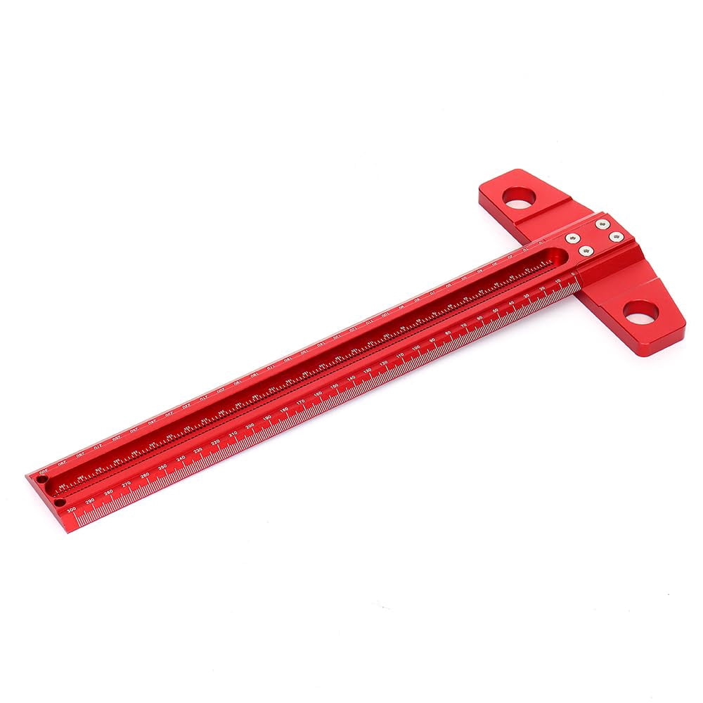 300/400/500/600mm Woodworking Line Scriber T-type Ruler 1mm Hole ...