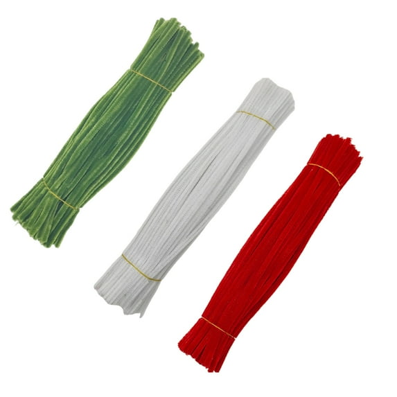 300/400/500PCS Multicolor Pipe Cleaners 30cmx6mm Pipe Cleaners Assorted Color Soft Plush Stems for Art Craft Project