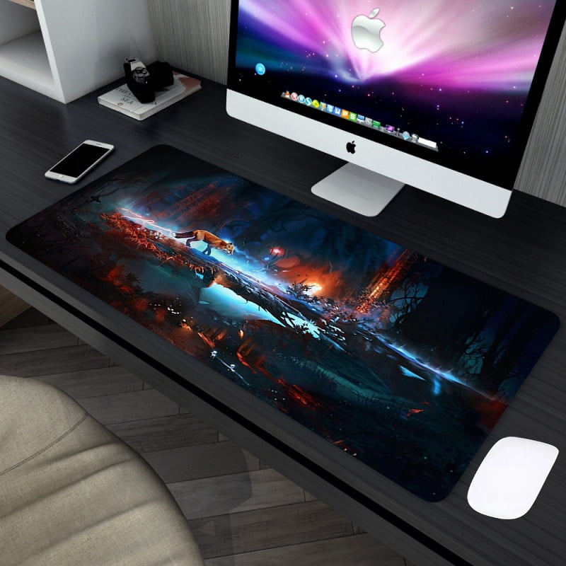 300*800*3mm Mousepad Custom Large Mouse Mat Desk Mats MousePads Fox
