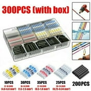 300/800 Pcs Solder Seal Wire Connectors, Heat Shrink Butt Connectors, Waterproof and Insulated Electrical Wire Terminals, Butt Splice