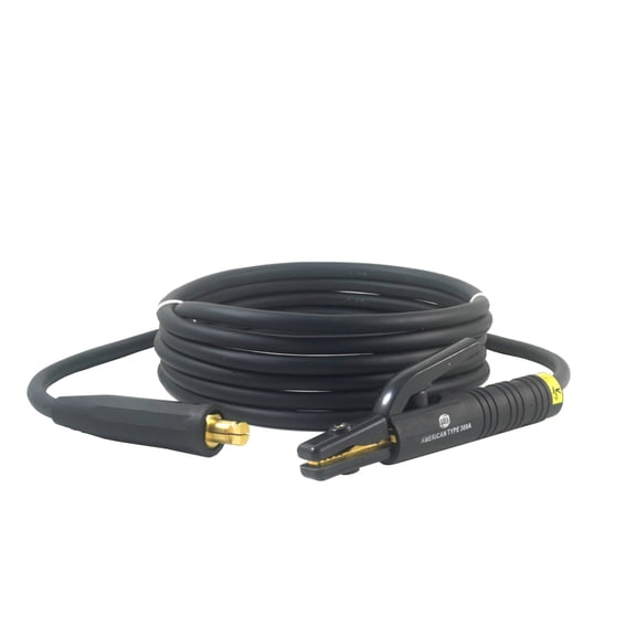 300 Amp Welding Electrode Holder Lead Assembly - LC40 Connector - #1 AWG cable (15 FEET)