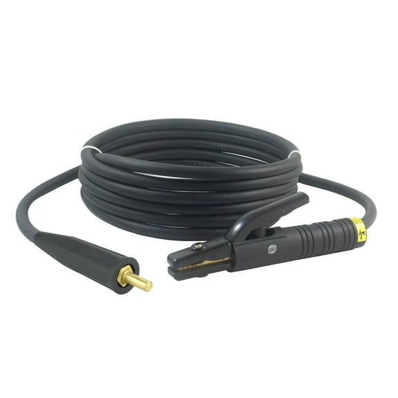 300 Amp Welding Electrode Holder Lead Assembly - UP10 Tapered Connector (Old Welders) - #1 AWG cable (15 FEET)