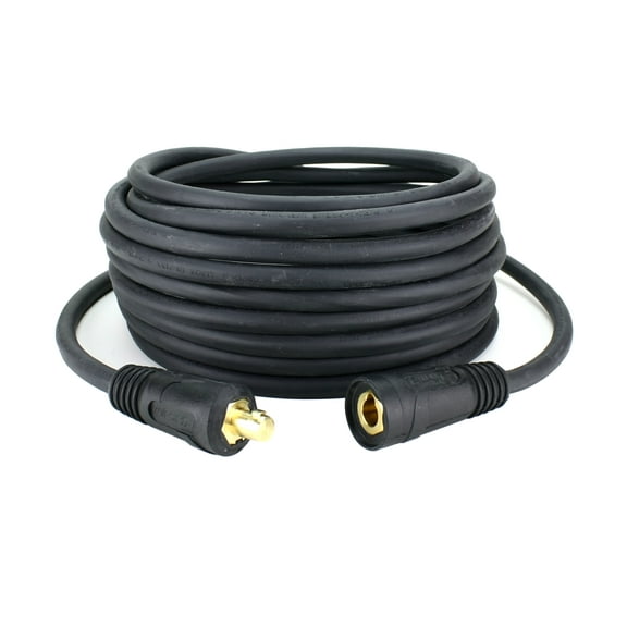 300 Amp Welding Lead Extension - Dinse 35-70 Male/Female Connector - #1 AWG cable (15 FEET)