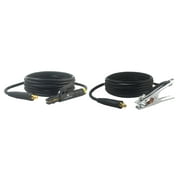 300 Amp Welding Leads Assembly Set - LC40 Connector - #1 AWG cable 15 FEET EACH LEAD