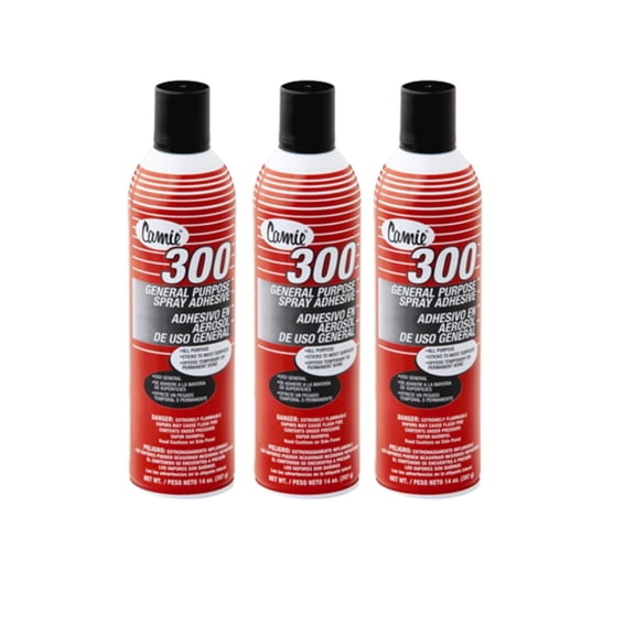 300 CAMIE General Purpose Spray Adhesive. (3 Pack)