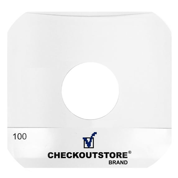 (300) CheckOutStore Paper Record Inner Sleeves With Hole for 10" Vinyl Records (Round Corners)