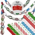thumbnail image 1 of 300 Christmas-Themed Paper Chain Strips for Crafting. No Glue or Tape Needed. Kid Friendly & Family Fun. 10 Winter Patterns. Yields Over 50 Feet of Paper Chains for Party Decorations, 1 of 6